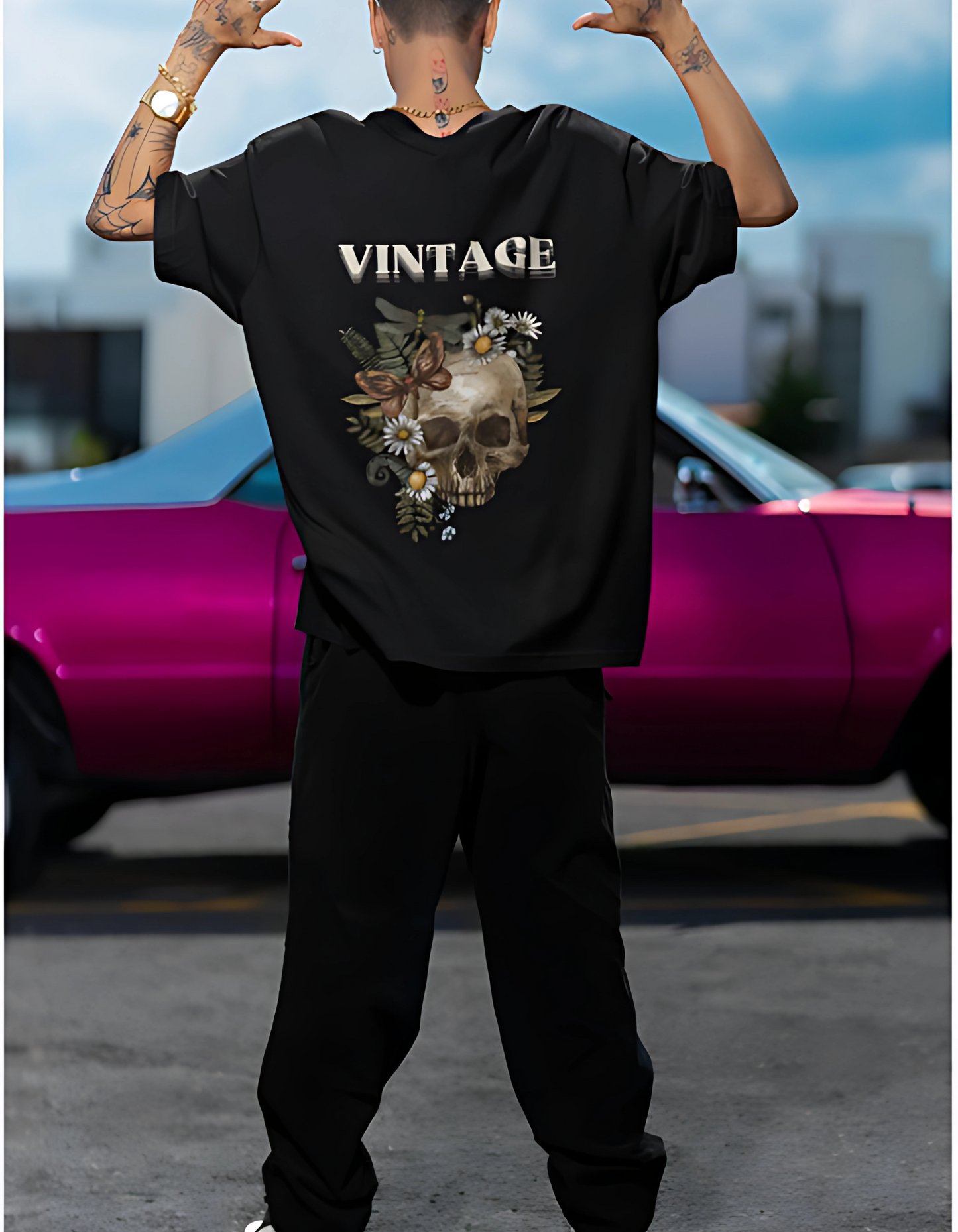 Vintage culture Skull T-shirt